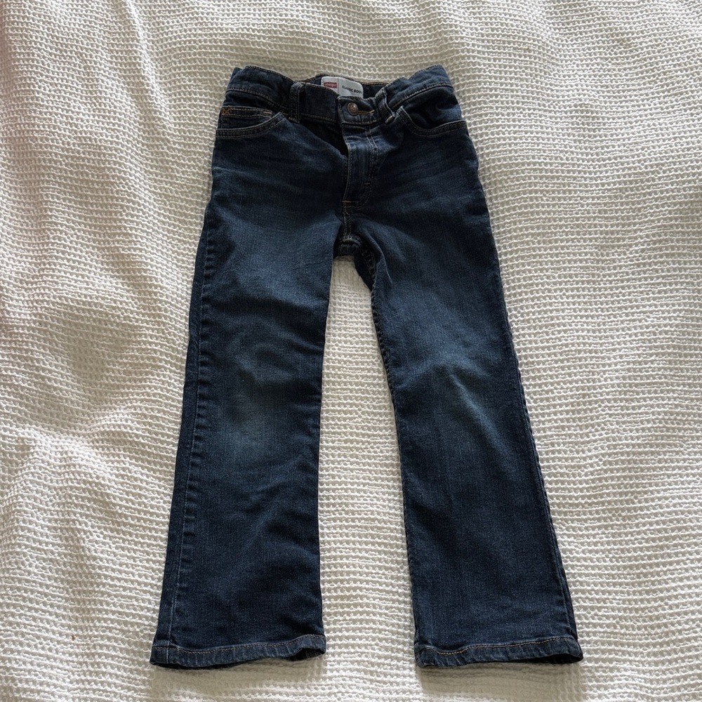 Wrangler Dark Indigo Boot Leg Jeans 7 Slim